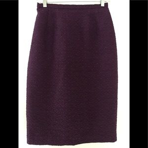 Adrianna Papell Wine Pencil Skirt